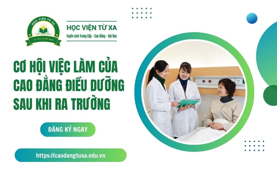 Cơ hội việc làm của Cao đẳng Điều dưỡng sau khi ra trường