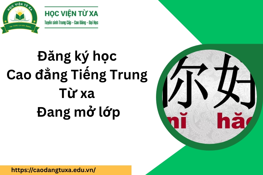 Đăng ký học Cao đẳng Tiếng Trung Từ xa