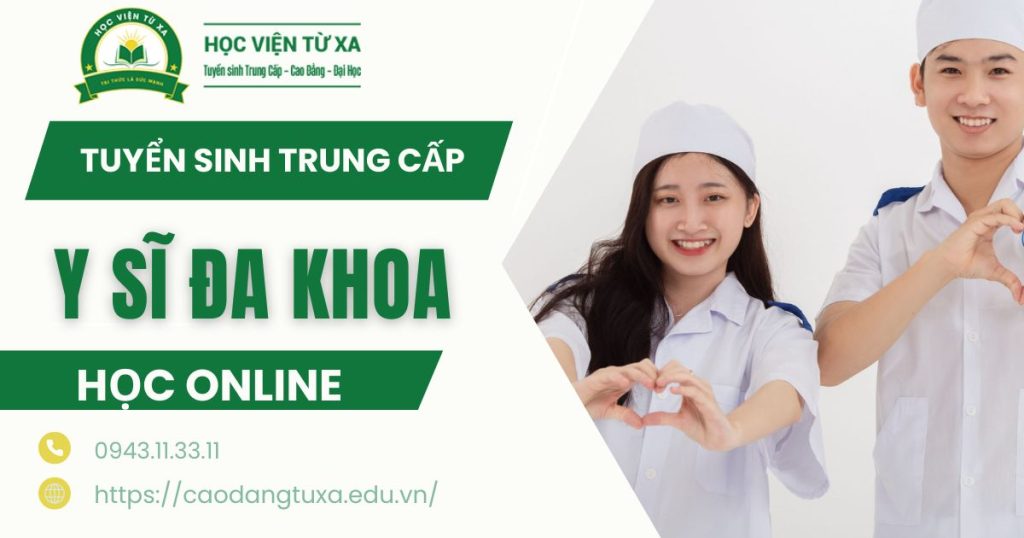 Thông báo tuyển sinh Trung cấp Y sĩ đa khoa online