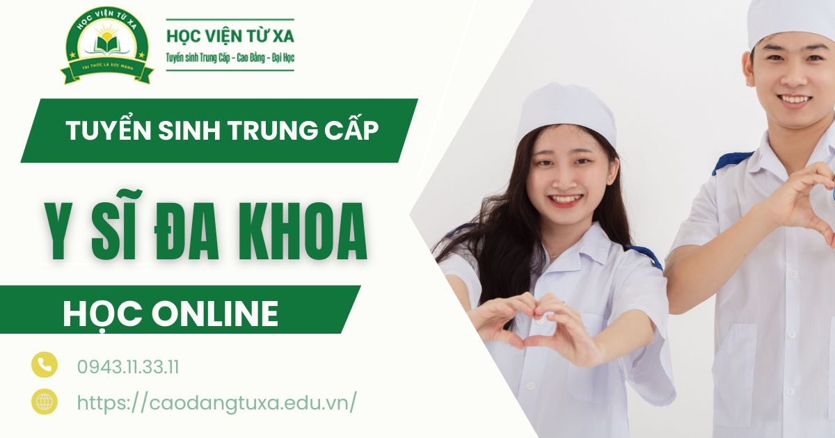 Thông báo tuyển sinh Trung cấp Y sĩ đa khoa online