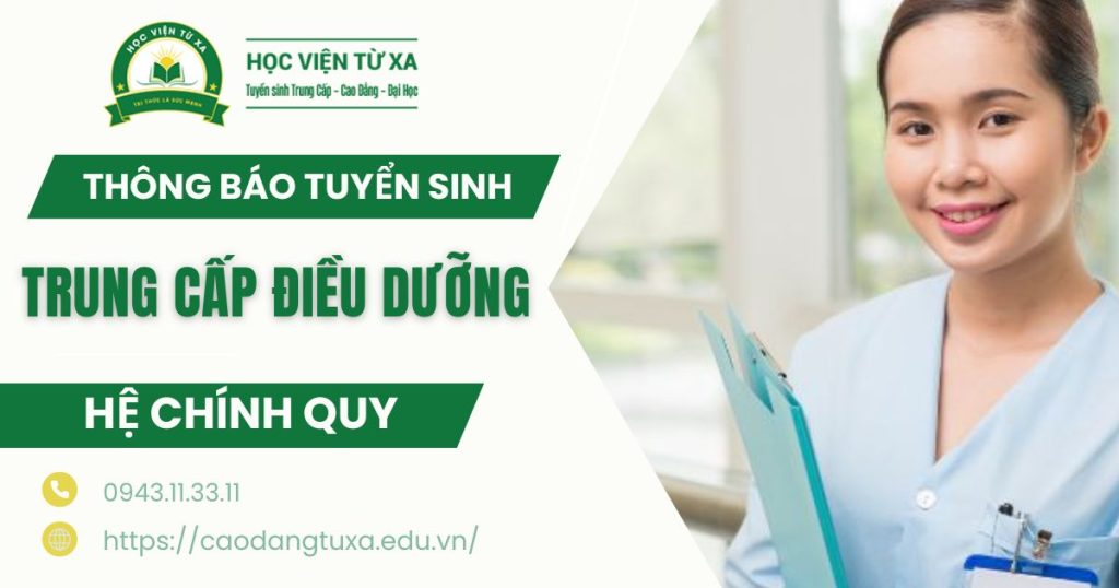 Thông báo tuyển sinh Trung cấp Điều dưỡng chính quy