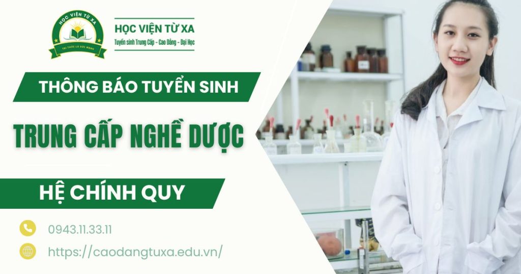 Thông báo tuyển sinh Trung cấp nghề Dược