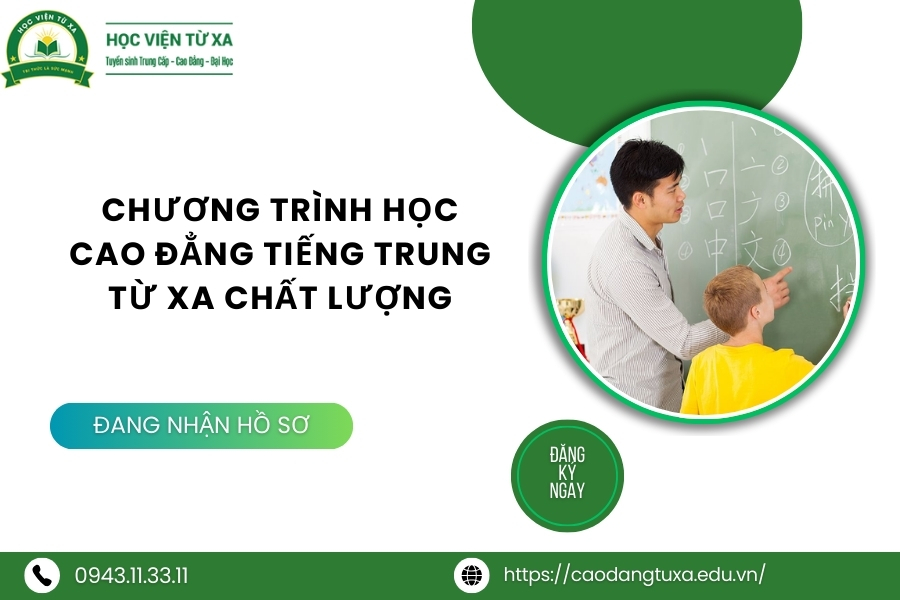 Chương trình học Cao đẳng tiếng Trung từ xa chất lượng