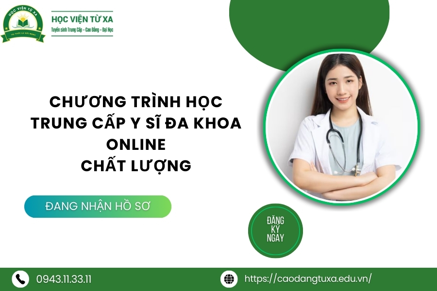 Chương trình học Trung cấp Y sĩ đa khoa online chất lượng