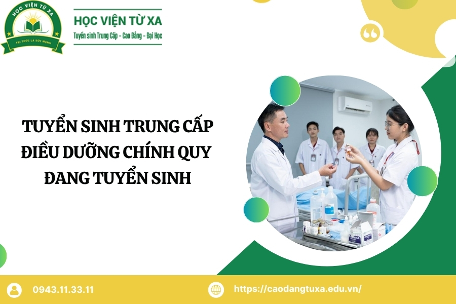 Tuyển sinh Trung cấp Điều dưỡng chính quy - Đang tuyển sinh