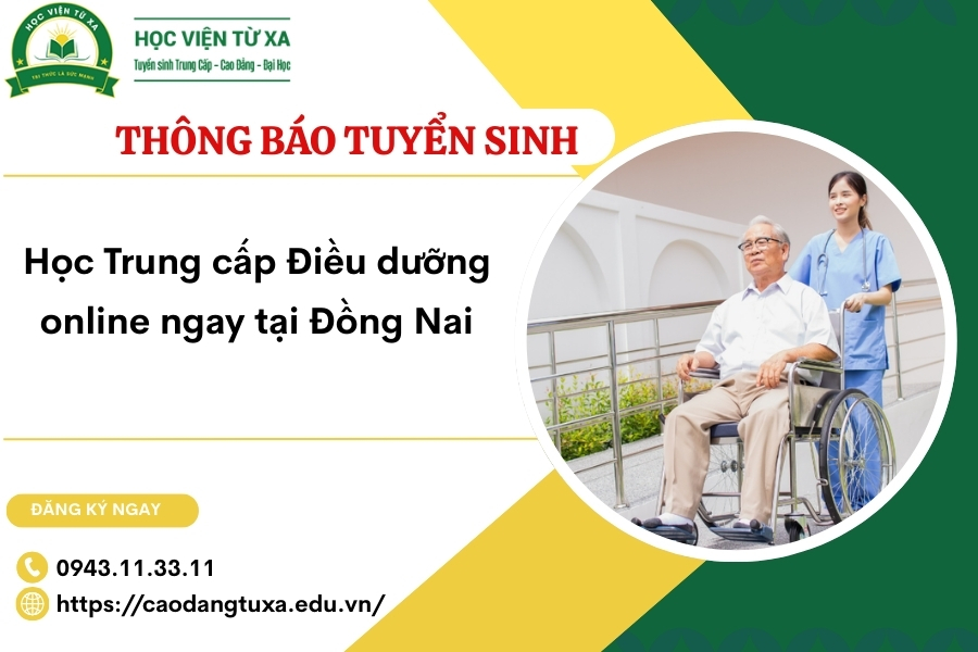 Học Trung cấp Điều dưỡng online ngay tại Đồng Nai