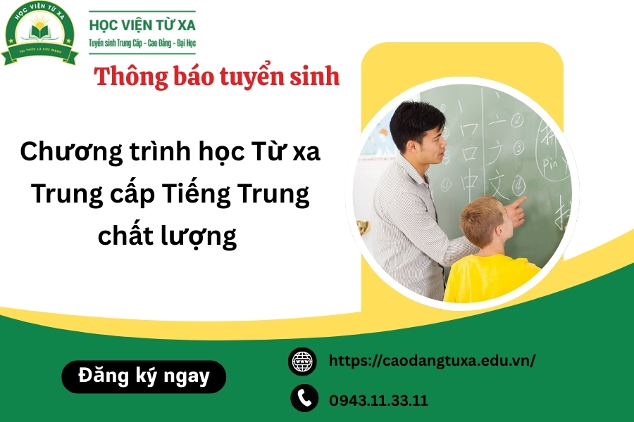 Chương trình học Từ xa Trung cấp Tiếng Trung chất lượng