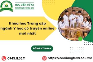 Khóa học Trung cấp ngành Y học cổ truyền online mới nhất