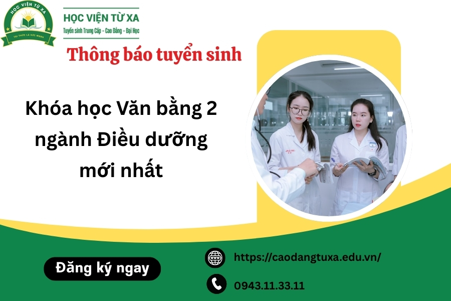Khóa học Văn bằng 2 ngành Điều dưỡng mới nhất