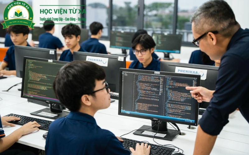 Mức lương sau khi học Trung cấp Công nghệ thông tin Từ xa