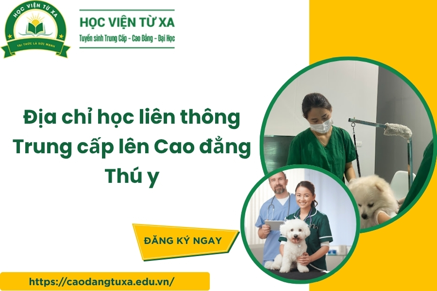 Địa chỉ học liên thông Trung cấp lên Cao đẳng Thú y
