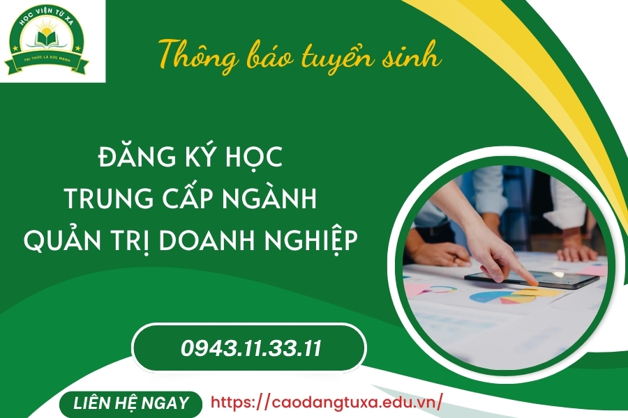 Đăng ký học Trung cấp ngành Quản trị doanh nghiệp