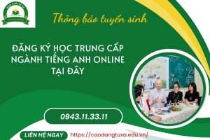 Đăng ký học Trung cấp ngành Tiếng Anh online tại đây