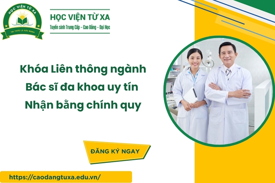Khóa Liên thông ngành Bác sĩ đa khoa uy tín - Nhận bằng chính quy