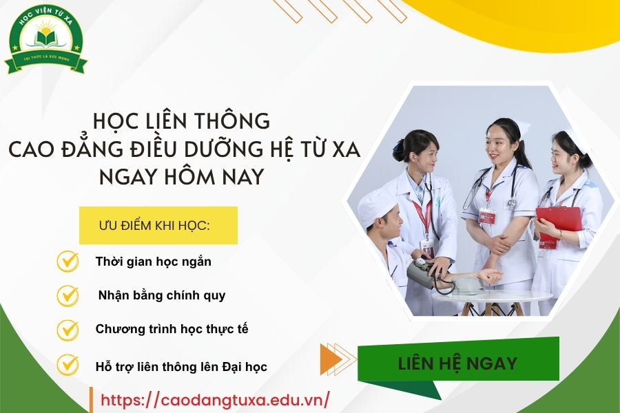 Học Liên thông Cao đẳng Điều dưỡng hệ Từ xa ngay hôm nay
