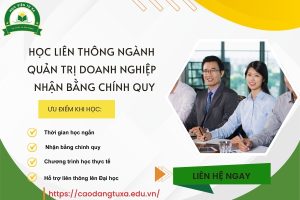 Học Liên thông ngành Quản trị doanh nghiệp  - Nhận bằng chính quy