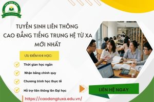 Tuyển sinh Liên thông Cao đẳng Tiếng Trung hệ Từ xa mới nhất